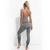 Nahtlose Leggings Fitness Yoga Sets Gym Kleidung Damen Trainingsanzug Hohe Taille Sportbekleidung Sport BH Workout Outfit für Frau 210813