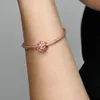100% 925 argent Sterling rose feuilles décoratives breloques Fit Pandora Original européen bracelet à breloques mode femmes mariage fiançailles bijoux accessoires