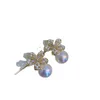 925 sterling silver Dangling galaxy earrings peach earings Pearl 2021 indian jewelry charms korea Bridal8827381