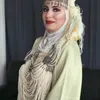 Rlopay stor brud pärla halsband kristall hängsmycke i antik guldplätering Algeriet bröllop kostym smycken för kvinnor