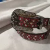 Cintura con strass Cinture di design Cinture BB per uomo Donna Classic BB sim Cintura di alta qualità Fibbia con teschio Cintura da donna Ceintures 2202171