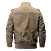 Hiver Militaire Veste Outwear Hommes Coton Rembourré Pilote Armée Bomber Veste Manteau Hommes Casual Baseball Vestes Varsity Vestes 6XL Y1109