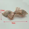 Haarclips Barrettes Fashion Rhinestones Gold Color Women Crystal Assorted Leaf Flower Bridal Clip Sieraden Bruiloftaccessoires