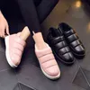 Frauen Winter Pelz Schnee Stiefeletten Warme Wohnungen Pu Leder Wasserdicht Männer Damen Paar Komfortable Haus Schuhe Mujer Booties 211105