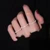 925 Sterling Silver Sparkling Ring Simple Style Versatile Decorative Compact Index Finger Ring Women Fashion Jewelry