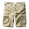 Pantalones cortos para hombres Camuflaje de moda Pantalones cortos de carga Hombres Causl Estilo militar Pantalones cortos de algodón Pantalones cortos holgados sueltos con múltiples bolsillos Ropa de hombre G230316