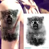 Animal realista Tatuagem Temporária Estilo Head Tattoos Bady Arte Para Homem E Mulher Projetos Temporário Impermeável Adesivo