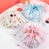 Lazy Cosmetic Bag Velvet Drawstring Bags Cartoon Makeup Organizer Storage Bags Travel Cosmetic Pouch Magic Toiletry String Bag DHY46