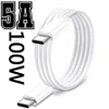 100W 5A 60W 3A Snel Snel Opladen Dual USB C Type c PD Kabel Hoge Snelheid Kabels voor Samsung Galaxy S22 S23 Huawei LG F1