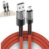 Type C USB Cables Fast Charging Cord Nylon Braided Zinc Alloy Quick Charger Cable Wire for Huawei LG Android Phone