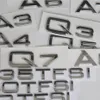 Creme traseiro Trunk Letras Crachá Emblema Emblema Emblemas para Audi A3 A4 A5 A5 A8 A8 A8 A8L Q3 Q5 Q7 35 40 45 50 55 TFSI