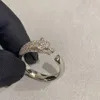 Top c marka czysta 925 srebrna biżuteria dla kobiet pierścienie panter