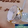 Anello X Colore placcato argento Anelli Per donna Gioielli Gioielli Anel Anelli Aneis Bague Anelli Anillo Prezzo di fabbrica design esperto Qualità Ultimo stile Stato originale