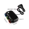 Ny bil USB-cigarettändare sockeldelare 12V-24V Power Adapter Max 5V 2.1A Dual USB Car Charger med oberoende switchs