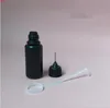 10 pz 30 ml bottiglie di plastica nera olio essenziale e integratore di fragranze contenitore per imballaggio piccolo foro riempimentobuona quantità