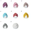 Baby Turban Hoeden Meisjes India Caps Headwrap Zuigeling Hoofdband Muts Vlechten Donuts Cap voor 8 Kleuren M3454
