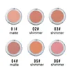 Gebakken blozen wreedheid-vrije poedervorm Contour Highlight Face voor een shimmery of matte afwerking Gradiënt Cosmetica Gemakkelijk Blendable Blusher, Shimmer Portable