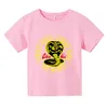 NUOVE COBRA Kai Tshirts Boys and Girls Summer Cotton Tops Tees Thirt Thirt Kid Kid Tshirt Homme Shirt Overszed Shirt Baby Clothes7943000