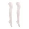 Chaussettes de sport Sexy Medias Noir Blanc Longues Femmes Au Genou Cuisse Haute Les Bas Dames Filles Coton Chaud Est