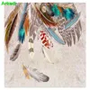 Wallpapers Modern Simple Fashion Colorful Feather Textured Art Retro TV Background Wall 3D Abstract Living Room Bedroom Wallpaper252I