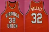 Maillot de basket-ball universitaire personnalisé rétro Ben Wallace # 32 pour hommes, tous cousus avec numéro Orange et nom, qualité supérieure