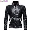 Fashion Patchwork Pu Leather Jacket Men Bomber Baseball Faux Leather Jacket Boy Slim Fit Casual College Leather Jacket Male 5XL 210522