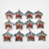 Cura Seven Chakra Cinco Encantos Star Encantos Retro Colorido Natural Ametistas Lapis Lazuli 7 Cores Pingentes de Pedra Atacado
