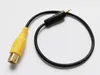 Audio Cables, Golden Plated 4Poles 2.5MM Male Plug to RCA Female Jack AV Adapter Cable For GPS Video Input About 30CM/10PCS
