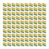 Оптовая 100 шт. Gay Pride Pins LGBTQ Радужный флаг Брошь Булавки для одежды Сумка Украшение H1018