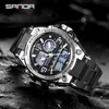 SANDA G Style Men Digital Watch THOCK Military Sports Watches Dual Display Waterproof Electronic Wristwatch Relogio Masculino 22022321