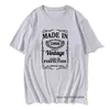 T-shirts pour hommes rétro en 1956 65e anniversaire cadeau T-shirt 65 ans génial décontracté à manches courtes coton t-shirts hommes