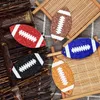 Football Earrings For Women - Glitter Faux Leather Earrings For Mom - Single Layer For Girls