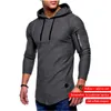 Men's Bamboo Fiber T Shirt Spring Summer T-Shirt Top Long Sleeve Cotton Bodybuilding Folding Men T-Shirts