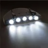 5 LED Super Torce BrightHead Testa Torcia Cap Clip On Lampada da pesca leggera