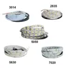 2021 LED Strip Light DC12V 5M 300 LEDS SMD3528 5050 5630 DIODETAPE ألوان واحدة