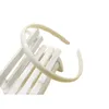 Bianco 1cm Fashion Plain Lady Plastic Band Fascia per capelli senza denti strumento fai da te