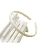 Blanc 1 cm mode plaine dame bandeau en plastique sans dents cheveux outil de bricolage