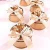 Gift Wrap 50st/Lot Green Golden Red Tinplate Sweet Love Iron Candy Box Creative With Knot Ribbon Flower for Party