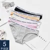 5pcs Cotton Underwear For Woman Panties Soft Briefs Woman Underwear Fashion Sports Soft Underpants Cotton Panties For Woman 210730