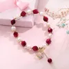 perles en forme de rose