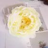 DIY 14см искусственные цветы головы мода шелковый пион цветок головы свадьбы поставляет имитации цветок домашнего декора