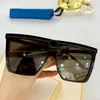 Womens Sunglasses 0733 Rechthoekig een stuk Frame Klassieke Retro Party Reizen Rijglazen Vrouwelijke Maat 62-12-150 Designer Topkwaliteit met originele doos