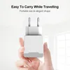 Chargeur USB intelligent PUJIMAX 2 ports prise ue adaptateur rapide voyage Portable charge rapide pour iPhone/Samsung/Huawei/Mate20/Xiaomi