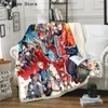 My Hero Academia Collage Anime 3D Fleece Throw Blanket Fuzzy Warm Throws Spring Winter Sofa Couch Portable Plush Blanket Cover