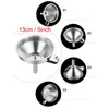 itchen Tools Functional Stainless Steel Strainer Oil Honey Funnel with Detachable Filter for Perfume Liquid Water Tool