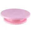 Durable Plastic Cake Turntable DIY Decorating Tools Anti slip Ring Round Cakes Plate Rotating Rotary Table Pastry Supplies Baking Tool HY0070
