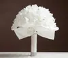 結婚式の花パーソナライズされたブライダルブーケPUリボンアーティフィカルバラ水晶ブライドメイドブーケパーティーフラワーボール