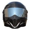 Motorradhelme Marke Kohlefaser Vollge Gesicht Helm Carting Lokomotive Persönlichkeit Motocross Car Road Racing Capacete5480516