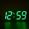 3D Grande LED Digital Wall Clock Data Nightlight Table Tabela Desktop Relógios USB Luminosa Luminosa Despertadores Decoração 210930