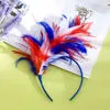 2021 All Saints 'Dia das Mulheres Feather Head Band Cor Brides Headwear Presente Hoop de cabelo Vender bem com padrão diferente